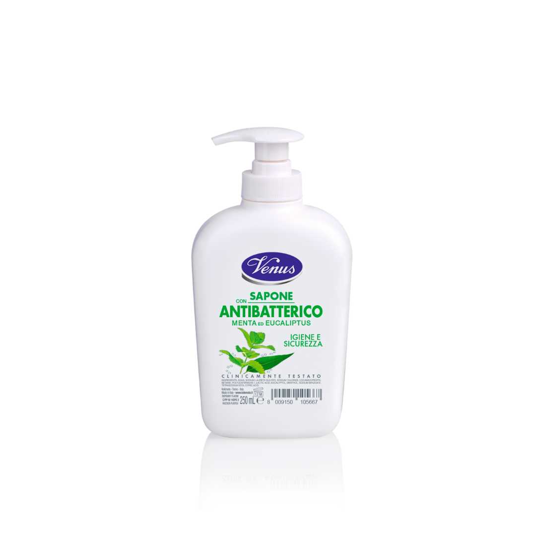 Sapone Liquido Antibatterico Menta ed Eucalipto